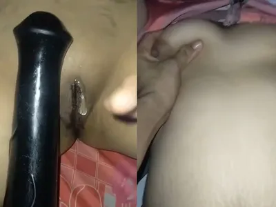 Nhân tình xinh tươi vú to lỗ lồn múp móc lồn bằng sextoy cực sướng